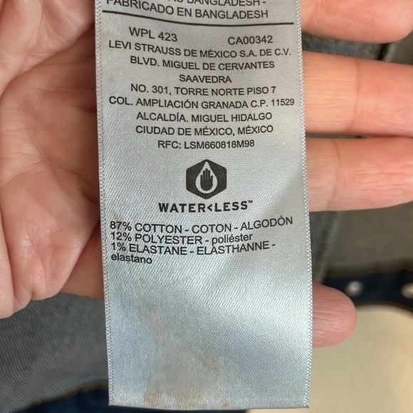 Levi’s Strauss Gold Men’s Jacket Medium Causal Cotton Blue Distressed Preppy - Picture 12 of 17